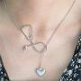 HANRESHE Stethoscope Bracelet Fashion Medical Jewelry Gift for Nurse Doctor Medical Student Silver Plated Stethoscope Pendant