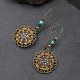 COLAXI Boho Trendy Statement Fun Drop Dangle Tassel Earrings Packs For Women Fashion,Western Colorful Bohemian Jewelry Long Big Earring Sets Gift