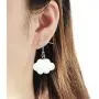 coadipress Handmade Clouds Dangle Drop Earrings for Women Girls Simple Lovely White Blue Pink Resin Weather Earrings Jewelry