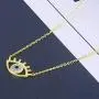 Evil Eye Necklace with 925 Sterling Silver Inside Rose Gold White Gold 14K Gold Plated Good Luck Pendant Necklace Cute Blue Sparkling CZ Cubic Zirconia Jewelry Gift for Woman Girls