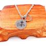 Uloveido Stainless Steel Faith Cross Necklace & Jesus Loves Me Christian Necklace with Mustard Seed Charms Religious Jewelry Y1001