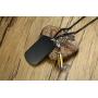 Free-Engraving Stainless Steel 2 in 1 Dog Tag Necklace Cremation Urn Bullet Pendant Necklace for Men Boys