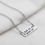 KUIYAI My Story Isnt Over Yet Inspired Necklace Keychain Depression Awareness Semicolon Jewelry