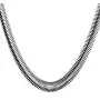 U7 Herringbone Chain Stainless Steel Flat Link Hypoallergenic Snake Chain Necklace 18-30 Inch, Silver Black Gold Color U7 Herringbone Chain Stainless Steel Flat Link Hypoallergenic Snake Chain Necklace 18-30 Inch, Silver Black Gold Color
