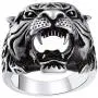 ChainsPro Mens Stunning Tiger Head Rings, Nice Craftmanship, Spiritual Animal Ring, Size #7-#14, 316L Stainless Steel/18K Gold Plated (Send Gift Box) ChainsPro Mens Stunning Tiger Head Rings, Nice Craftmanship, Spiritual Animal Ring, Size #7-#14, 316L Stainless Steel/18K Gold Plated (Send Gift Box)