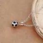 Classic Football Soccer Ball Pendant Necklace, AILUOR Fashion Stainless Steel Enamel Football World Cup Jewelry for women men Girls Gift, 20” Classic Football Soccer Ball Pendant Necklace, AILUOR Fashion Stainless Steel Enamel Football World Cup Jewelry for women men Girls Gift, 20”