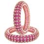 Ratnavali Jewels Jewels CZ Zirconia Gold Tone Red Diamond Elegant Bollywood Wedding Kada Bangles Jewelry Women