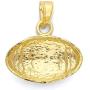 10k Real Solid Gold Football Pendant for Necklace Sports Jewelry Gifts for Him