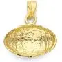 10k Real Solid Gold Football Pendant for Necklace Sports Jewelry Gifts for Him