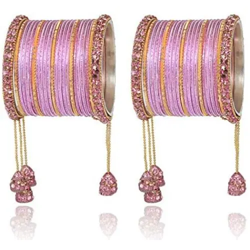 Ratna Indian Bollywood Bangles Women Wedding & Party Wear Pakistani Matching Outfit Color Latken Dangle Drop Bridal Bangle Set Pair Jewelry Ratna Indian Bollywood Bangles Women Wedding & Party Wear Pakistani Matching Outfit Color Latken Dangle Drop Bridal Bangle Set Pair Jewelry