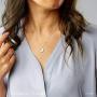 SANNYRA Dainty Disc Initial Necklace 18K Real Gold-Plated Letters A to Z 26 Alphabet Disc Pendant Necklace for Women Birthday Gifts