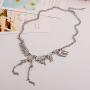 Dinosaur Skeleton Tyrannosaurus Necklace Pendant Animal Short Choker for Women Children Gift
