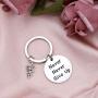 HOLLP Veterinarian Jewelry Veterinary Technician Gifts Never Never Given Up Keychain Vet Tech Jewelry Gift for Veterinarian