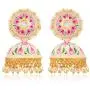 Aheli Jhumka Jhumki Enamel Earrings Indian Traditional Bollywood Ethnic Fashion Jewelry for Women