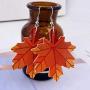 6Pairs Autumn Pumpkin Maple Leaf Sunflower Thanksgiving Day Food Vegetables Turkey Leather Drop Earrings for Women Girls Fall Festival Jewelry