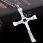 Q&Locket Religious Tennis Cross 925 Sterling Silver Pendant Necklace Q&Locket Religious Tennis Cross 925 Sterling Silver Pendant Necklace