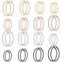 Hoop Earrings For Women,Clip On Stainless Steel Earrings Sets For Teen Girls Huggie Cute Hypoallergenic Sensitive Ears Jewelry （16 Pairs)