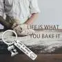 MAOFAED Baker Gift Life is What You Bake It Baking Gift Culinary Student Gifts Culinary School Graduation Gift Bake Lover Gift MAOFAED Baker Gift Life is What You Bake It Baking Gift Culinary Student Gifts Culinary School Graduation Gift Bake Lover Gift
