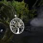 925 Sterling Silver Owl Tree of Life Pendant Necklace with 18 Inch Chain
