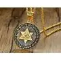 Mens Eye of Providence Pendant in Stainless Steel Mogen Star of David Wicca Amulet Talisman Necklace Mens Eye of Providence Pendant in Stainless Steel Mogen Star of David Wicca Amulet Talisman Necklace