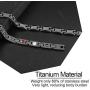 N+NITROLUBE Titanium Magnetic Black Necklace for Men Women Healing Necklaces Neck Therapy Magnetic Jewelry Gift (Black, 20 inches)