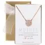 A+O Gift for Mom, Aunt, Grandma - CZ Pave Disc Necklace in Sterling Silver, Gold Vermeil, Rose Gold Vermeil