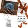 Eigso Cat Memorial Keychain No Longer by My Side But Forever in My Heart Cat Loss Sympathy Gift Cat Remembrance Gift