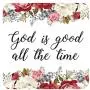 Christian Religious Rubber Bracelet with Card, 2 1/4 Inch