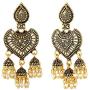 Efulgenz Boho Jewelry Indian Oxidized Gold Vintage Retro Ethnic Dangle Tribal Tibetan Gypsy Dangle Earrings for Girls Women