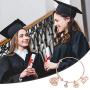 NEWNOVE Class of 2021 Graduation Gifts You are Braver Than You Believe Inspirational Charm Bracelet High School College Graduation Gifts for Her