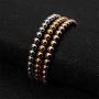 Stainless Steel Bead Elastic Bracelet