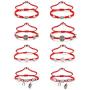 Finrezio 8PCS Saint Benedict & Evil Eye Cord Bracelets for Women Men Evil Protection Medal Rosary Bracelet Set Lucky String Catholic Gifts Religious Jewelry