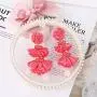LOYALLOOK 2 Pairs Bohemian Tassel Drop Earring for Women Girls Handmade Bead Raffia Palm Tiered Long Dangle Statement Tassel Earrings LOYALLOOK 2 Pairs Bohemian Tassel Drop Earring for Women Girls Handmade Bead Raffia Palm Tiered Long Dangle Statement Tassel Earrings