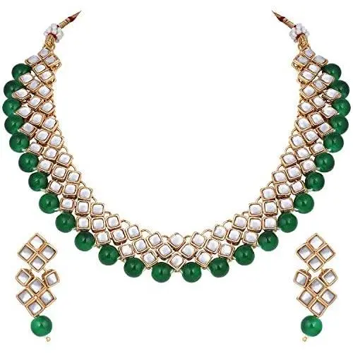 Aheli Stylish Bollywood Wedding Party Wear Necklace Earring Set Indian Ethnic Traditional Jewelry for Women