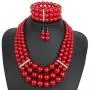 NA Kosmos-LI Multi Layer Simulated Pearl Strand Costume Jewelry Set NA Kosmos-LI Multi Layer Simulated Pearl Strand Costume Jewelry Set