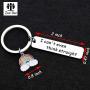 Zuo Bao Gay Pride Gift LGBT Jewelry Funny Gay Keychain I Cant Even Think Straight Keychain with Rainbow Charm Lesbian Gift