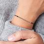 IEFWELL Morse Code Bracelets for Women Girls, S925 Sterling Silver Beads on Silk Message Friendship Gifts Friendship Bracelets Gifts for Friends Gifts for Best Friends Women