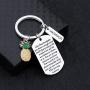 WSNANG IVF Pineapple Gift This IVF Journey is Yours Keychain IVF Infertility Warrior Jewelry IVF Encouragement Gift for Infertility Mom
