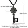 U7 Ward Off Evil Exorcism Jewelry Stainless Steel/Black / 18K Gold Plated Saint Benedict Medal Design Key Pendant Necklace U7 Ward Off Evil Exorcism Jewelry Stainless Steel/Black / 18K Gold Plated Saint Benedict Medal Design Key Pendant Necklace