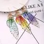 BELLA-Bee Butterfly Wing Drop Dangle Earrings Gold Plated Crystal Rhinestone for women girls wedding Jewelry BELLA-Bee Butterfly Wing Drop Dangle Earrings Gold Plated Crystal Rhinestone for women girls wedding Jewelry