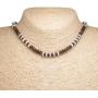 BlueRica Brown Coconut Wood and Puka Shell Beads Necklace