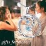 C&U 925 Sterling Silver for Mom Necklace Star Necklace I Love You Forever Pendant Necklace Jewelry Gifts for Women Mom Daughter Wife Girls