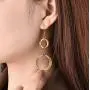 BUNSIKING Womens Earring 14 Gold Plated 316L Stainless Steel BUNSIKING Womens Earring 14 Gold Plated 316L Stainless Steel