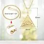 Zysta Unisex Vintage Eye of Providence Ancient Mystic Symbol Triagnle All Seeing Eyes Pyramid Pedant Necklace Stainless Steel with 24 Inches Chain Zysta Unisex Vintage Eye of Providence Ancient Mystic Symbol Triagnle All Seeing Eyes Pyramid Pedant Necklace Stainless Steel with 24 Inches Chain