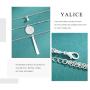 Yalice Multi-Layered Round Disc Necklace Chain Vertical Bar Pendant Necklaces Jewelry for Women and Girls