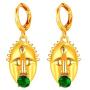 African Style Maori Mask Design Drop Earrings Women Fashion 18K Gold Plated Jewelry