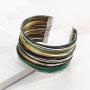 Silpada Fresco Sterling Silver and Patina Brass Cuff Bracelet, 7.5''