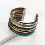 Silpada Fresco Sterling Silver and Patina Brass Cuff Bracelet, 7.5''