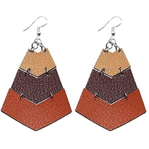 TIDOO Jewelry Elegant Leather Earrings for Women