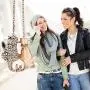UPSERA Rose Gold Plated 2 Cats in-Love Pendant Necklace, 17” with 2” Extender UPSERA Rose Gold Plated 2 Cats in-Love Pendant Necklace, 17” with 2” Extender